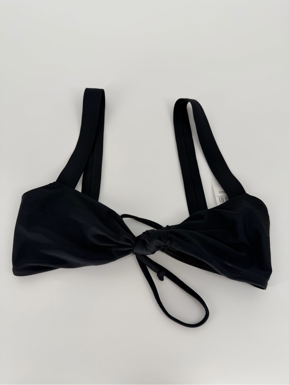 LA Hearts Black Knot Front Bikini Top
